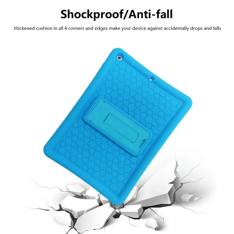 new arrivals silicone case for ipad 10.2  shockproof rugged cases high quality tablet cover for kids