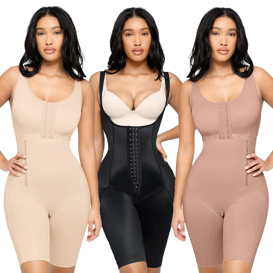 New Arrival 2024 Fajas Colombianas Body Shaper Fajas Reductoras Mujer Side Zip High Compression Fajas Para Mujer Shapewear