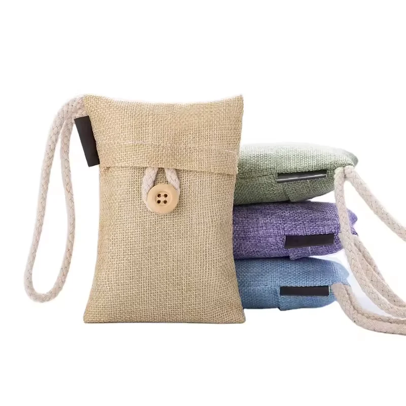Custom Factory Wholesale Green Bamboo Charcoal Bag Activated Charcoal Air Purifying Bag Use For Shoes
