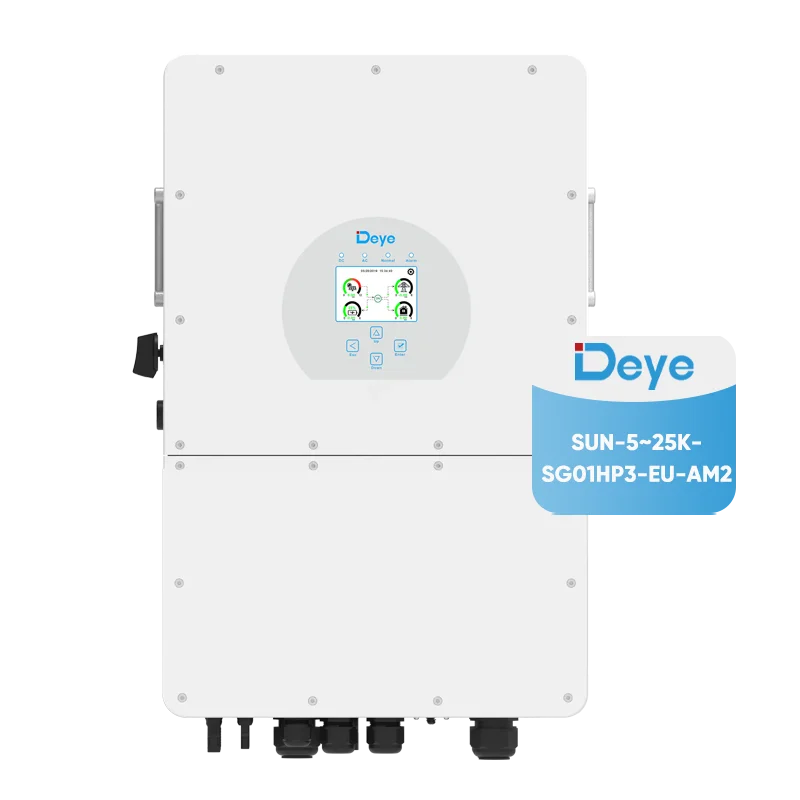 EU Stock Deye High Voltage SUN-5/6/8/10/15/20/25K-SG01HP3-EU-AM2 Three Phase 20KW 15KW 10KW Hybrid Solar Inverter