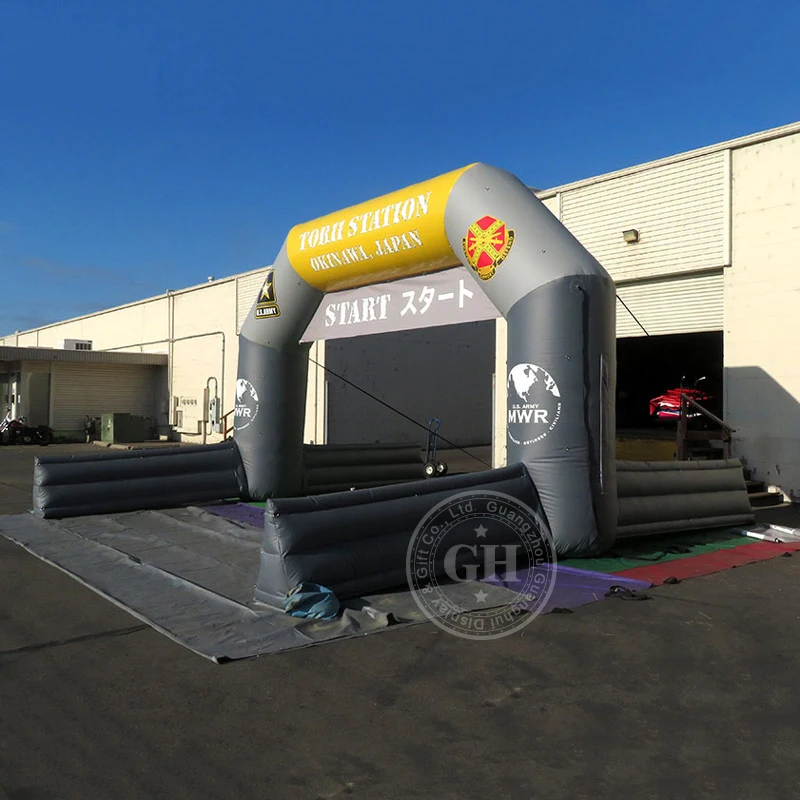 Advertising Inflatable Arch With Finish Line inflatable arch Inflatable Chute Arch
