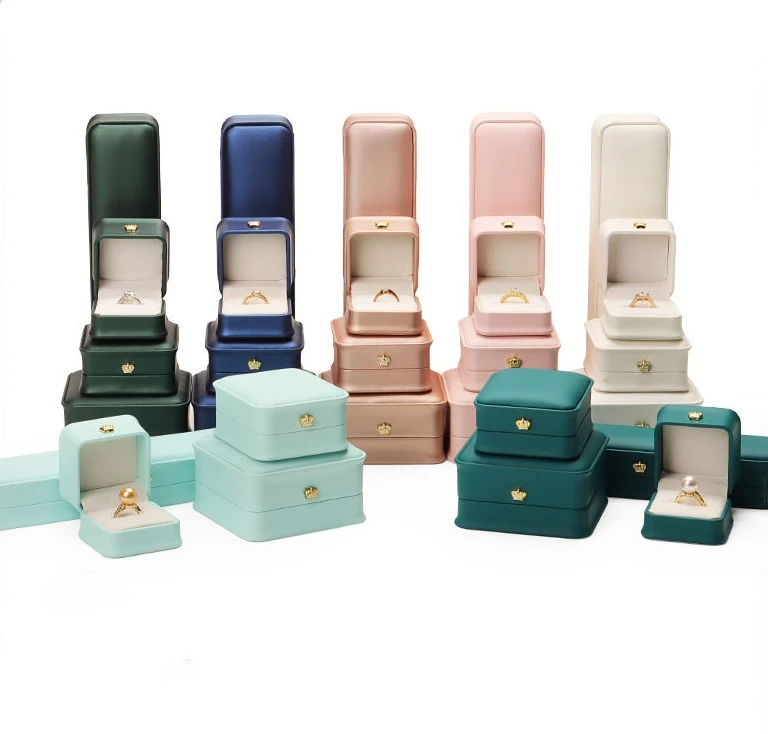 Yopin-2401 Customized Ring Box Velvet Jewelry Necklace Packaging Luxury Earring Diamond Box
