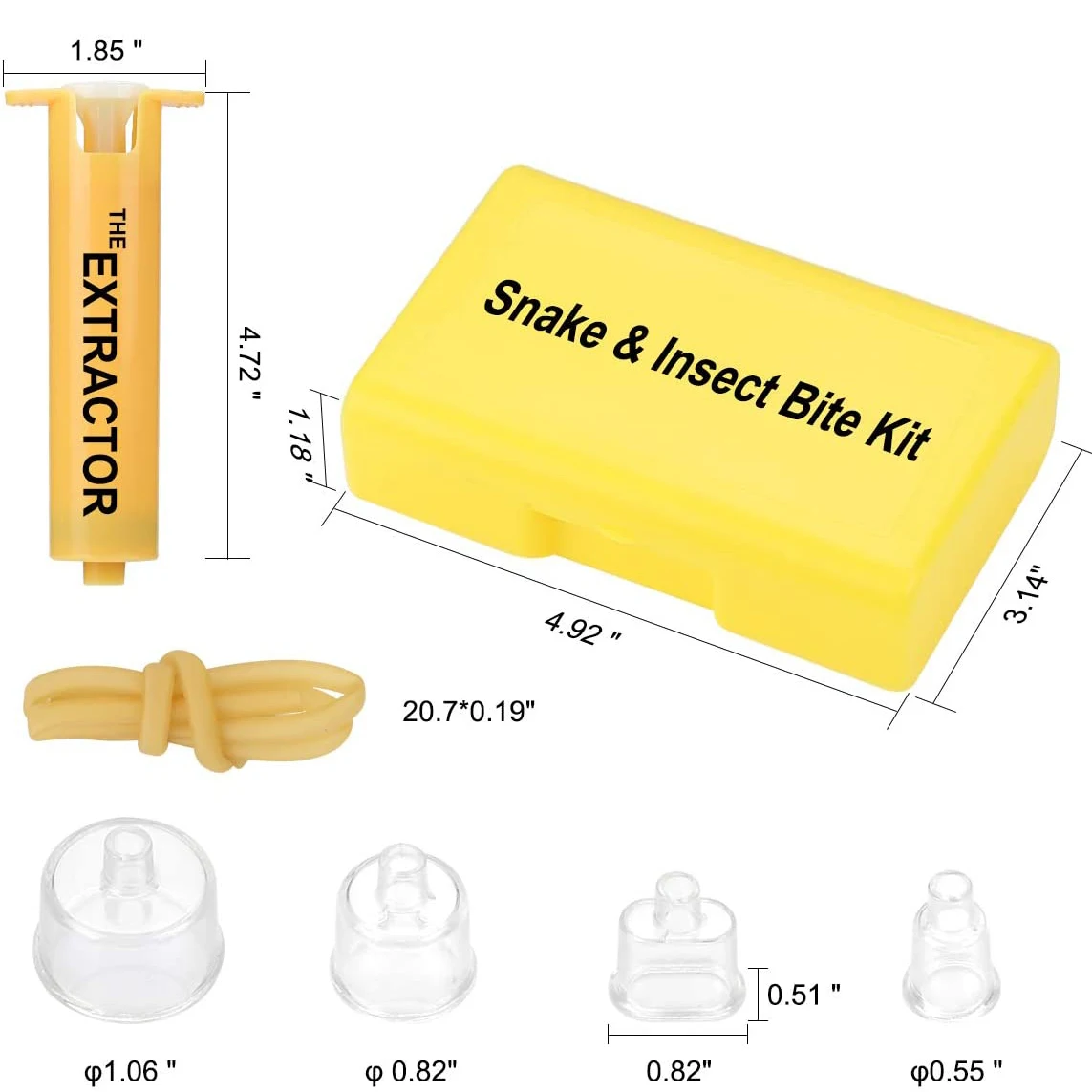 Snake Bite Bee Sting Kit Emergency Venom Extractor Suction Pump