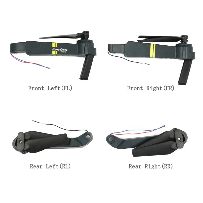
Rpleacement Arms 4PCS/Set with motor and propeller Spare Parts For E58/JY019 RC Drone 