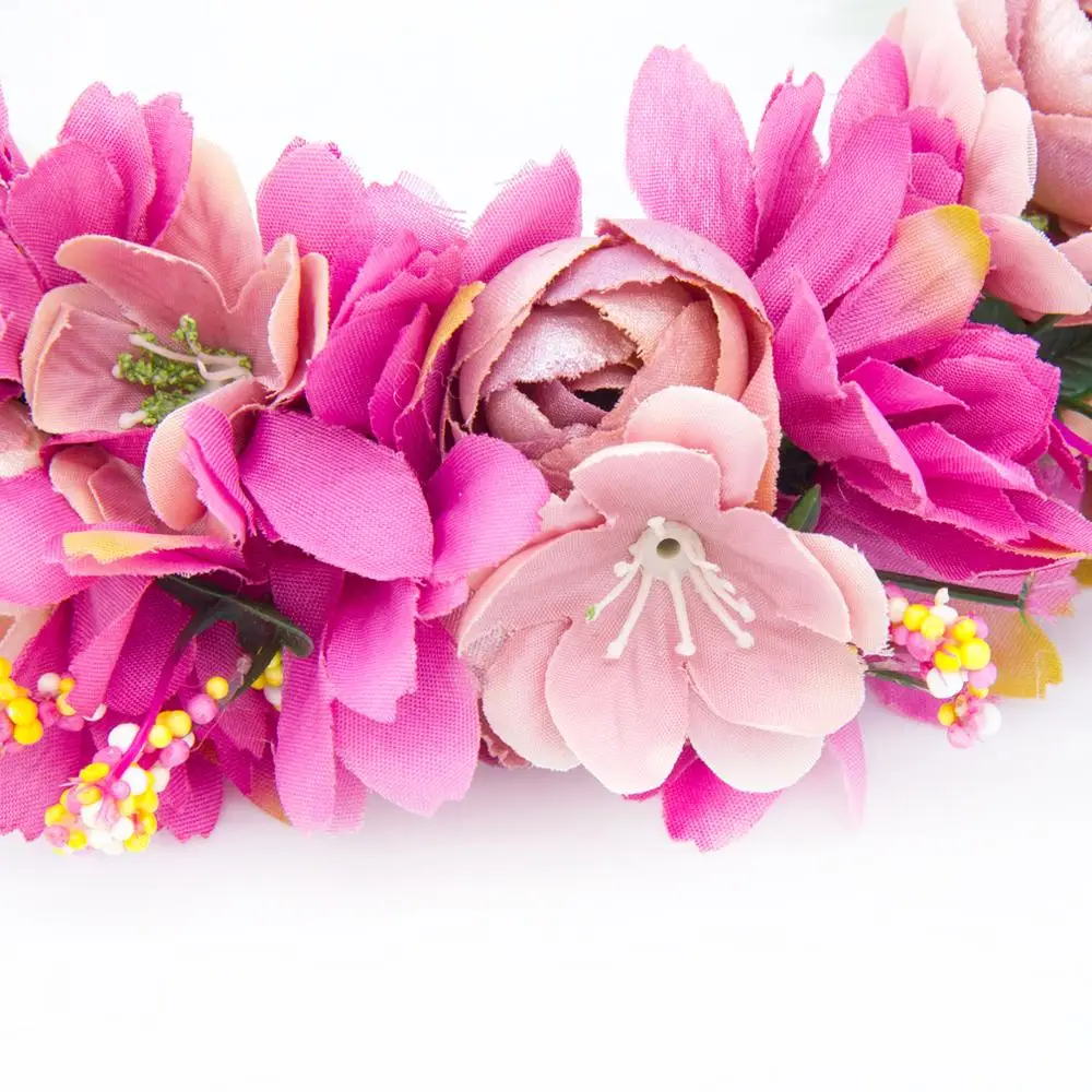 299G Flower girl wedding headband photo prop floral boho sunflower artificial flower headband