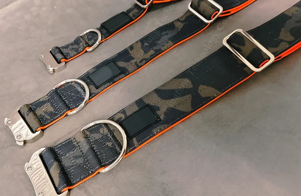 taktisch Hundehalsband Verstellbar mit Kontrollgriff coleiras para caes grandes Nylon Tactical Hundehalsband dog Collar