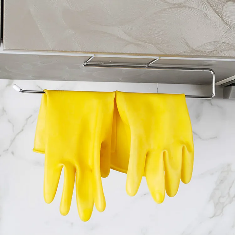 Metal Kitchen Toilet Paper Holder Tissue Holder Hanging Bathroom Roll Paper Holder Towel Rack Stand