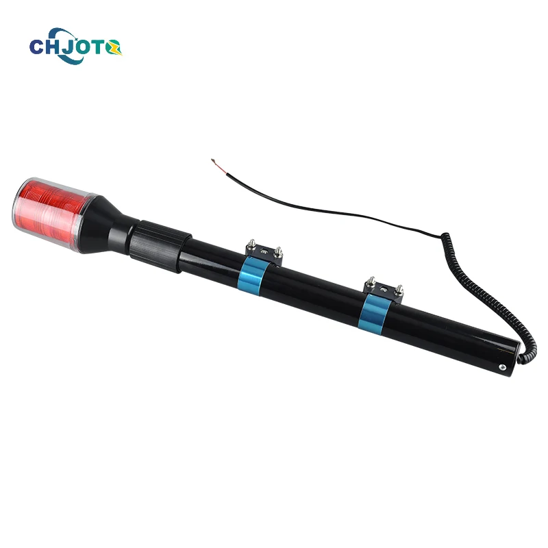 12V 24V Bright Motorcycle Rear Pole Led Strobe Lights High Quality Emergency Warning Motorcycle Pole Led Lights