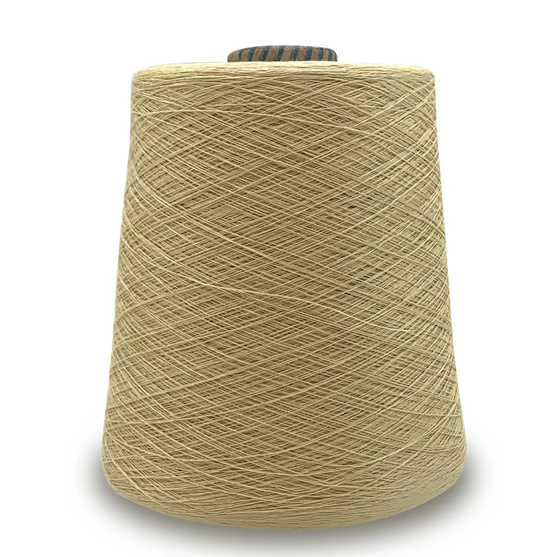Good Quality Supplier Knitting And Weaving Breathable Melange Yarn 60% Flax 40% Cotton Linen Blended Yarn For Clothing