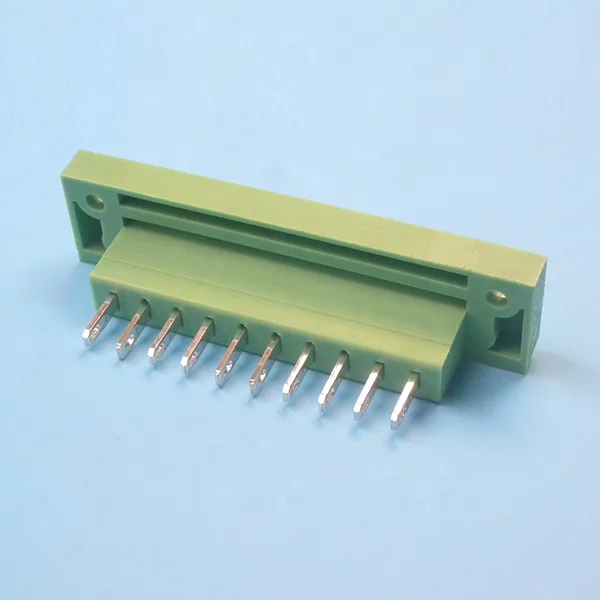 PCB подключаемый клеммный блок 5 08 мм Шаг горизонтальный Штекерный с фланцевой