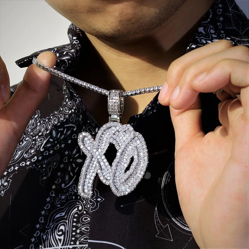 Подвеска из латуни с фианитом