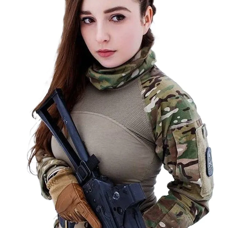 Tactical Combat Suit camo clothing for womens american camouflage uniform