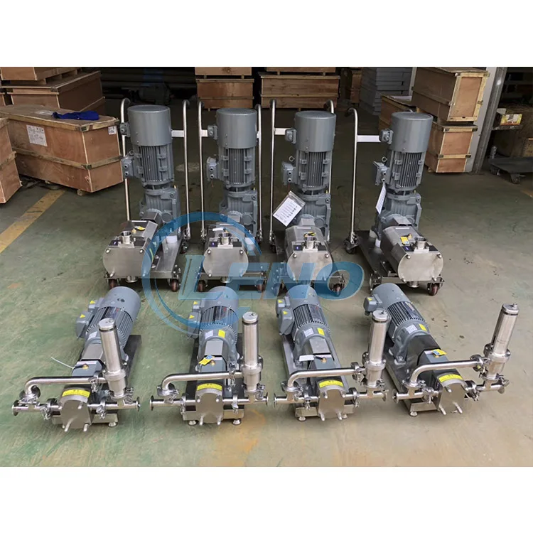 LENO Food Grade Rator Lobe Liquid Fruit Juice Transfer Pump By Electric