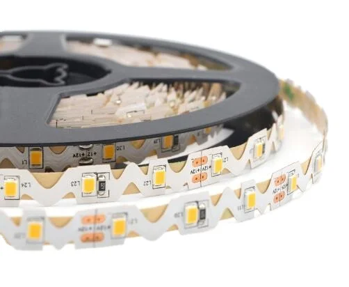 Складные светодиодные ленты типа S зигзаг DC 12 В, SMD 2835 S, Edgelight 60 светодиодов/м 3000K,6500K IP20