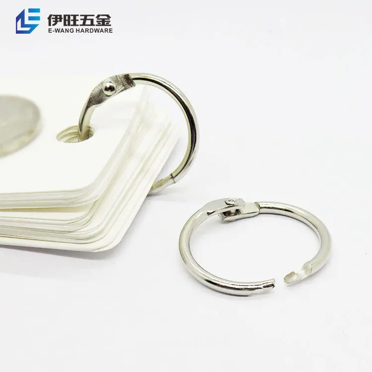 
YiWang 100 Pieces Per Bag Book Hoop 3/4 inch Binding Rings Binder Hoops Loose Leaf Ring Scrapbook Ring 
