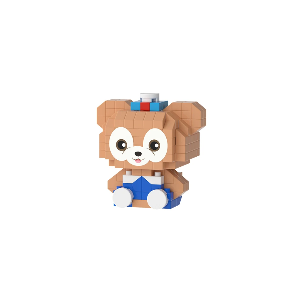 K15-20 Cartoon Sanrioes Stellalou Linabelle Strawberry Bear Small Particle Assembly Educational Building Blocks Kids Gift Toys
