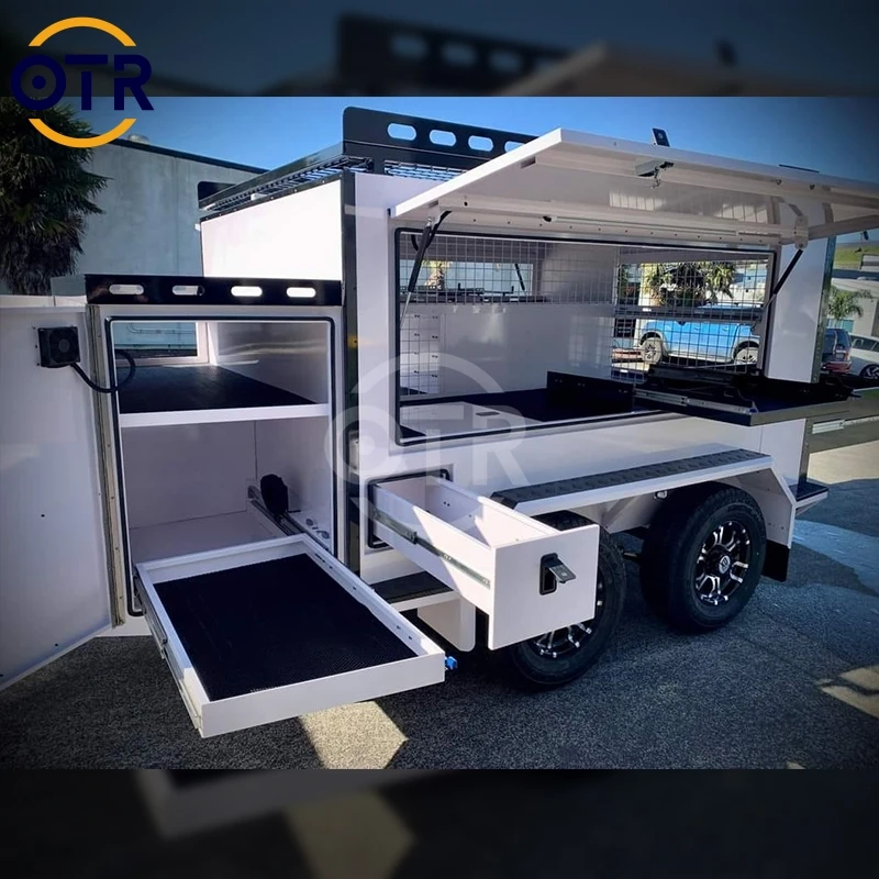Custom Made Offroad Camper Trailer Powerful Travel Trailer Amphibious Boat Affordable Travel Trailer