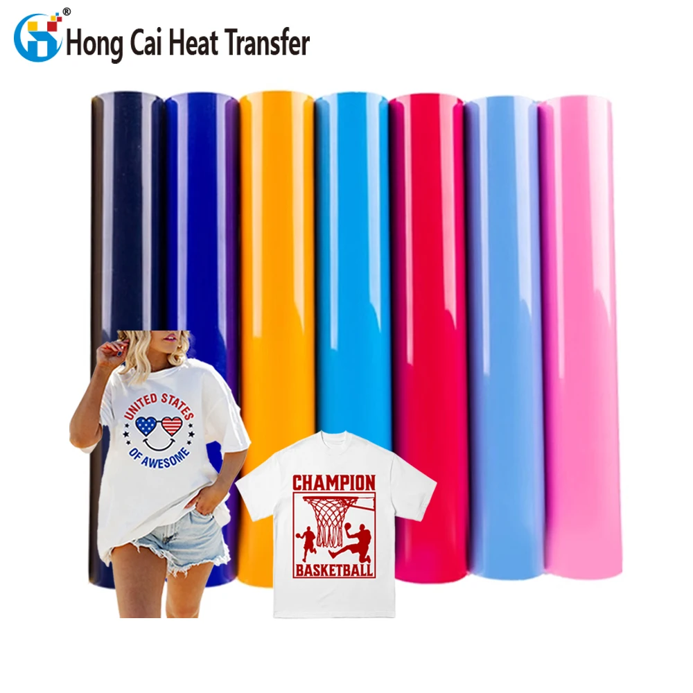 Wholesale PU heat transfer vinyl roll HTV sheet vinyl heat transfer film printing transfer for T-shirts