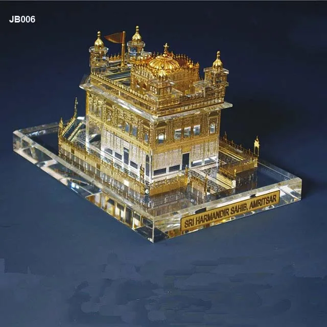 India famous building model crystal temple model in India.