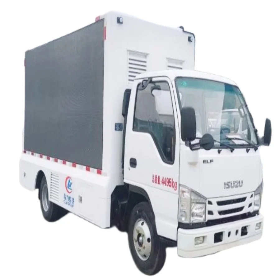 Isuzu HOWO Digital 3D Ad Mobile Box Truck Led Screens Led Display Sign For An Outdoor Truck Van