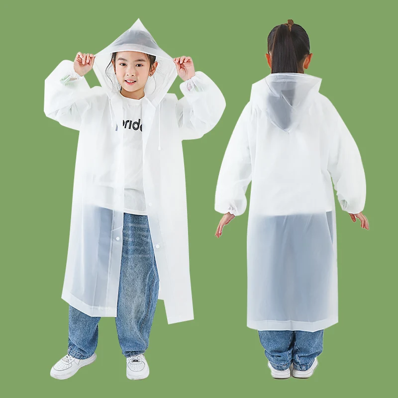 Wholesale Eva Healthy Fashion Cartoon Children Raincoat Kids For Outdoors Waterproof Rainwear Student Poncho