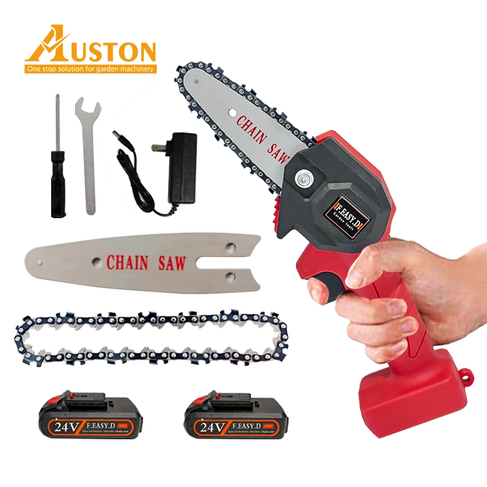 Mini Motosierra Recargable Portatil Para Podas De Arboles Motoseghe 24volt