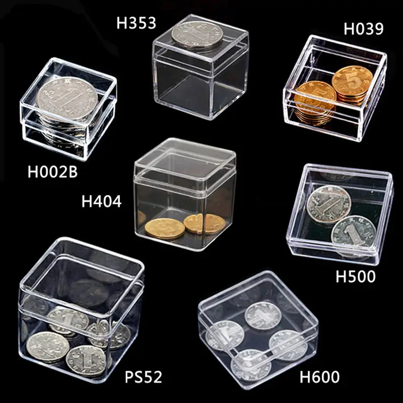 2024Wholesale Customized Good Quality Transparent Box Clear Small Plastic tiramisu Candy Dessert Boxes PS Mini Box Transparent