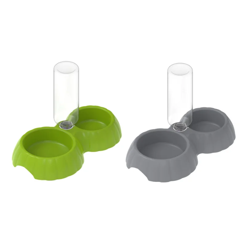 gravity automat pet cat dog waterer food feeder pet water bottle dispenser for wholesales