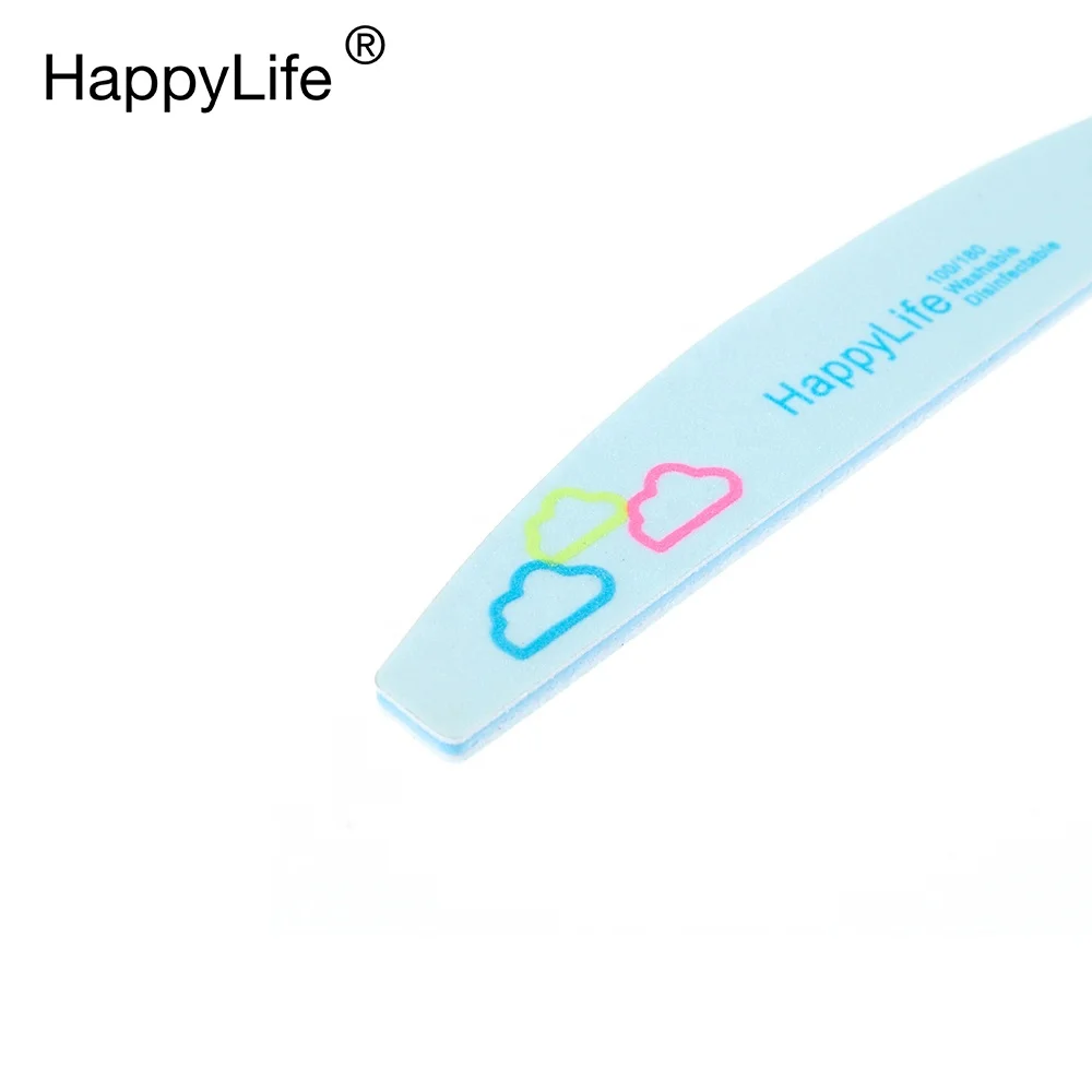 HappyLife Professional EVA Disposable Emery Board 180/100 PET Luminous Nail File