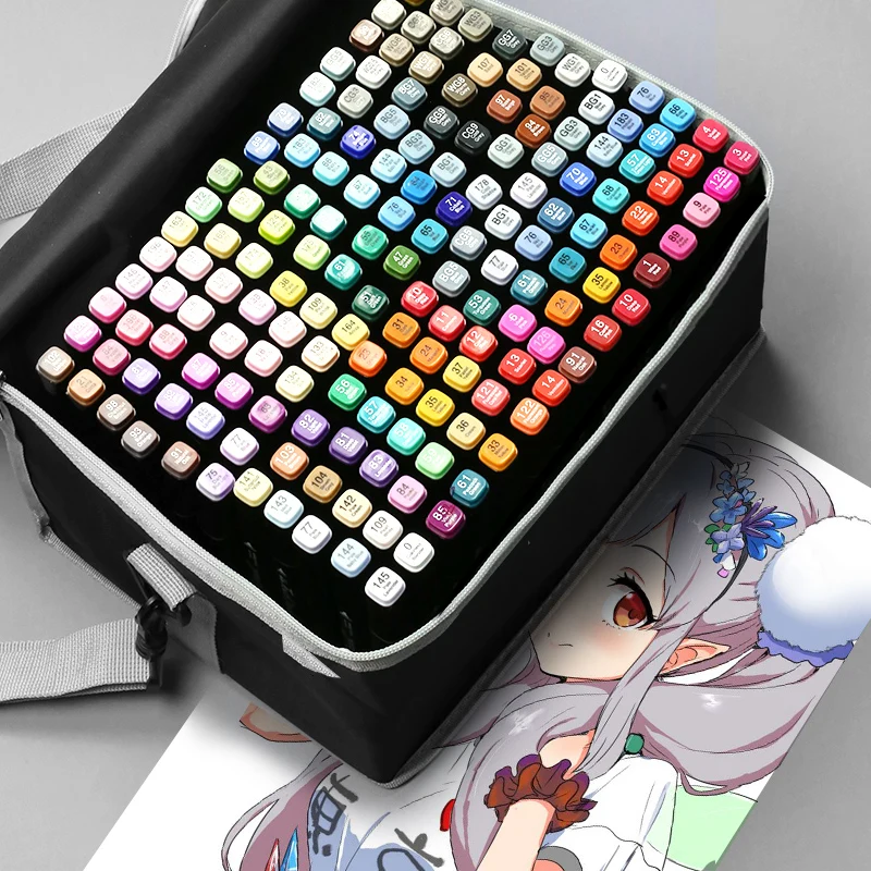 
80 Colors Sketch Markers Alcohol Based Markers stock Color Marker Pens Set Painting Art Supplies 