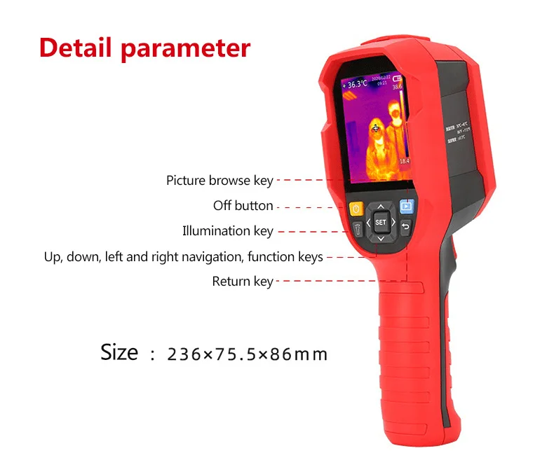 XEAST 2023 Hot Sales Infrared Imaging Camera Thermal Imager  UTi165K Infrared Thermal Imager Camera Dedect Water Wall