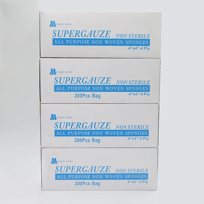 Absorbent Cushion Care Sterile Square Gauze Pads for First Aid Protection of Minor Cuts, Scrapes & Burns, Non-Adhesive, Wound Ca