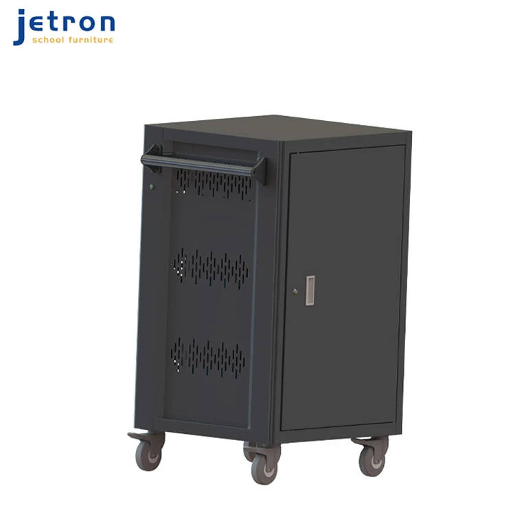 
High Quality Folding New Design Cooling System Smart Timer Laptop Charging Station Cart Ipad Charging Cart 