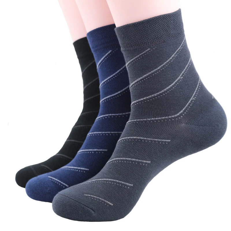 Wholesale low price men breathable bamboo fiber business custom logo  bamboo socks for men