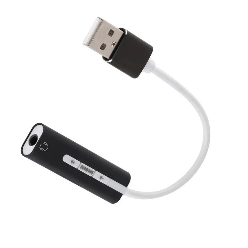  USB Sound Card External Converter Audio Adapter 7.1 with 3.5mm Aux Stereo HIFI Magic