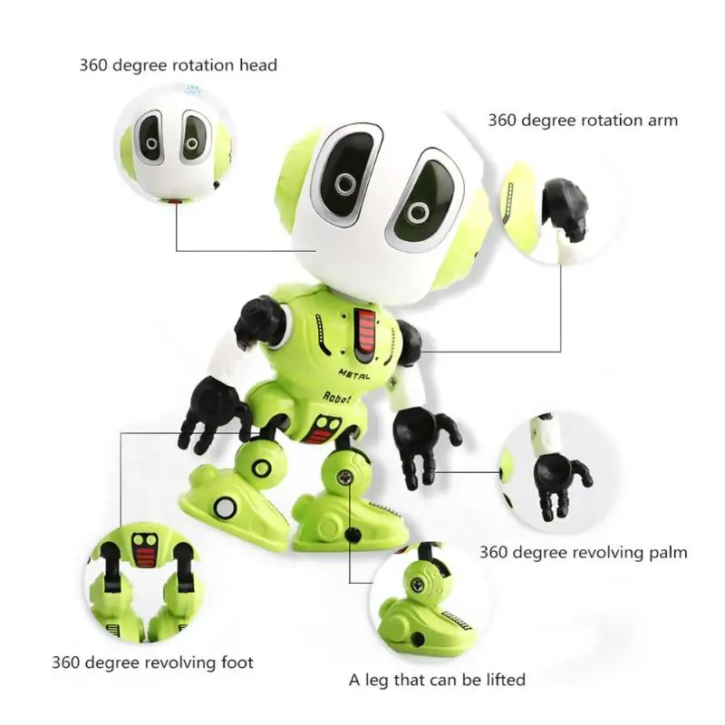 2019 Hot Sale Kid Head Touch Sensor Electronic Smart Q Robot Toy Mini Smart Robot For Early Educational Kids Toy