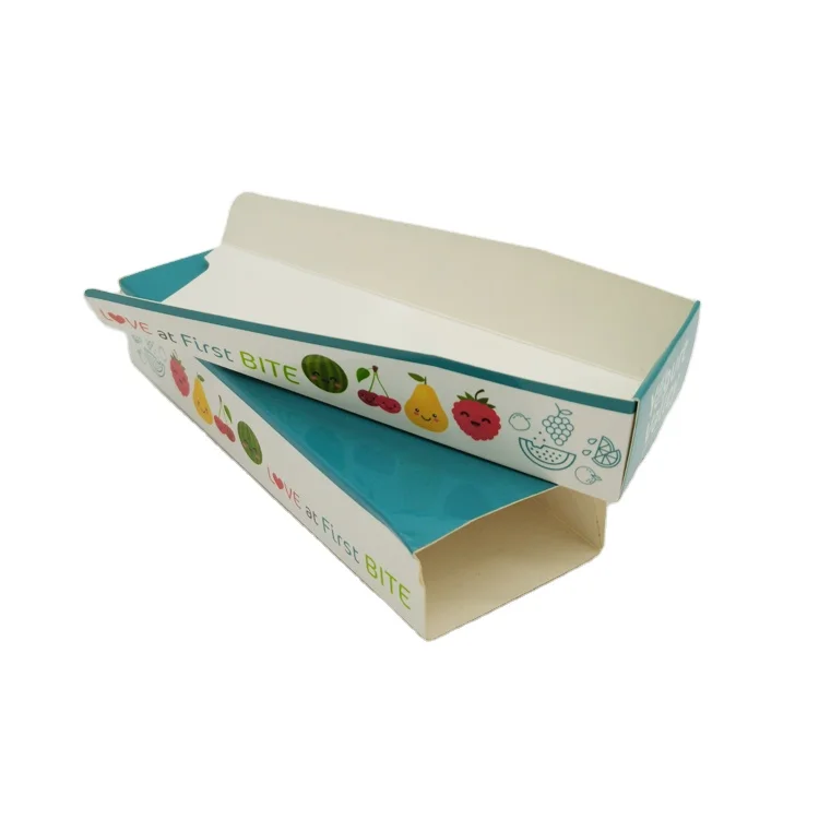 Custom Design Take Away Paper Packaging Belgian Waffle Food Tray