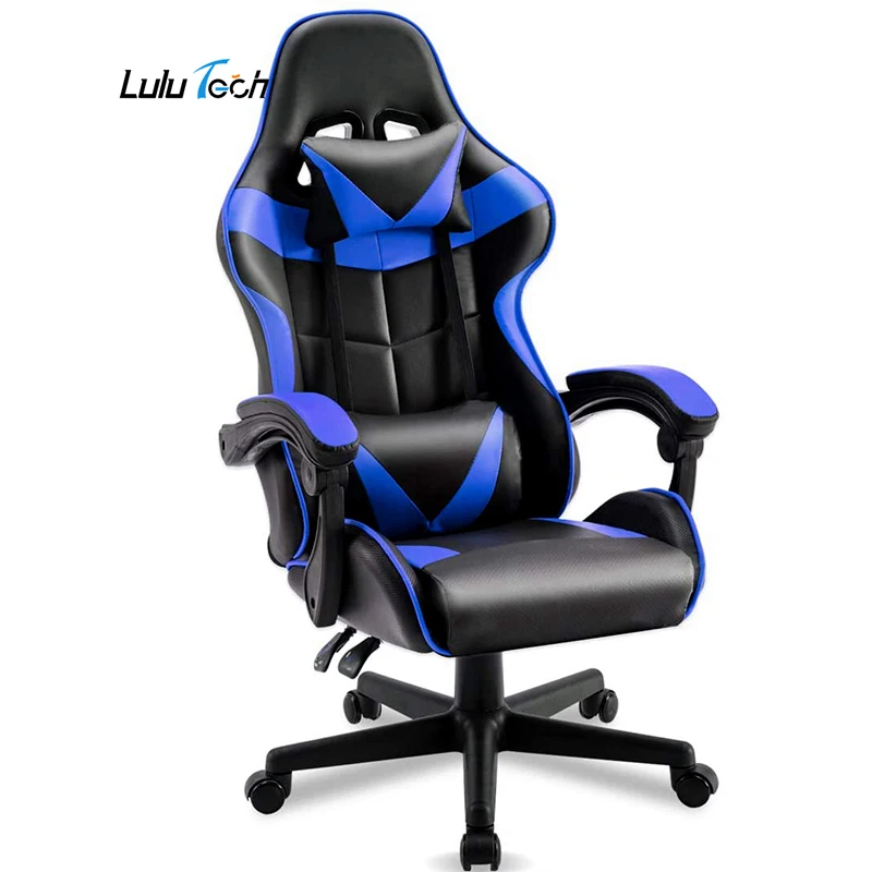 Lulu Tech Rgb высокое качество искусственная кожа Oem Odm эргономичный Silla Gamer Pc игровой поворотный гоночный игровой стул