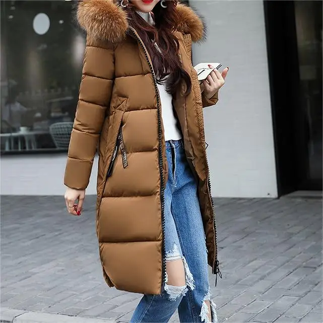 2024 winter black zipper faux fur hoddies warm fluffy winter jacket coats for women long coat mid lengths