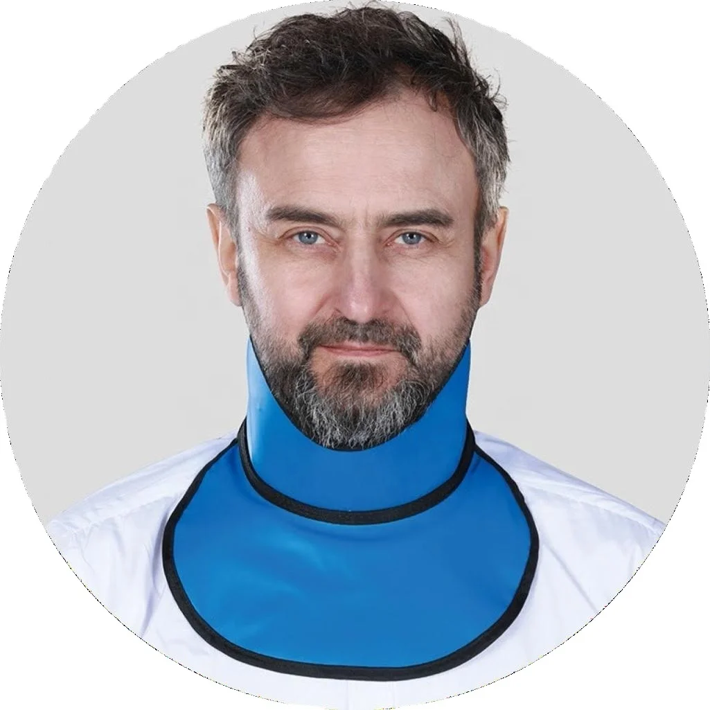 
x-ray protection for neck lead shield collar radiation protection thyroid collar 