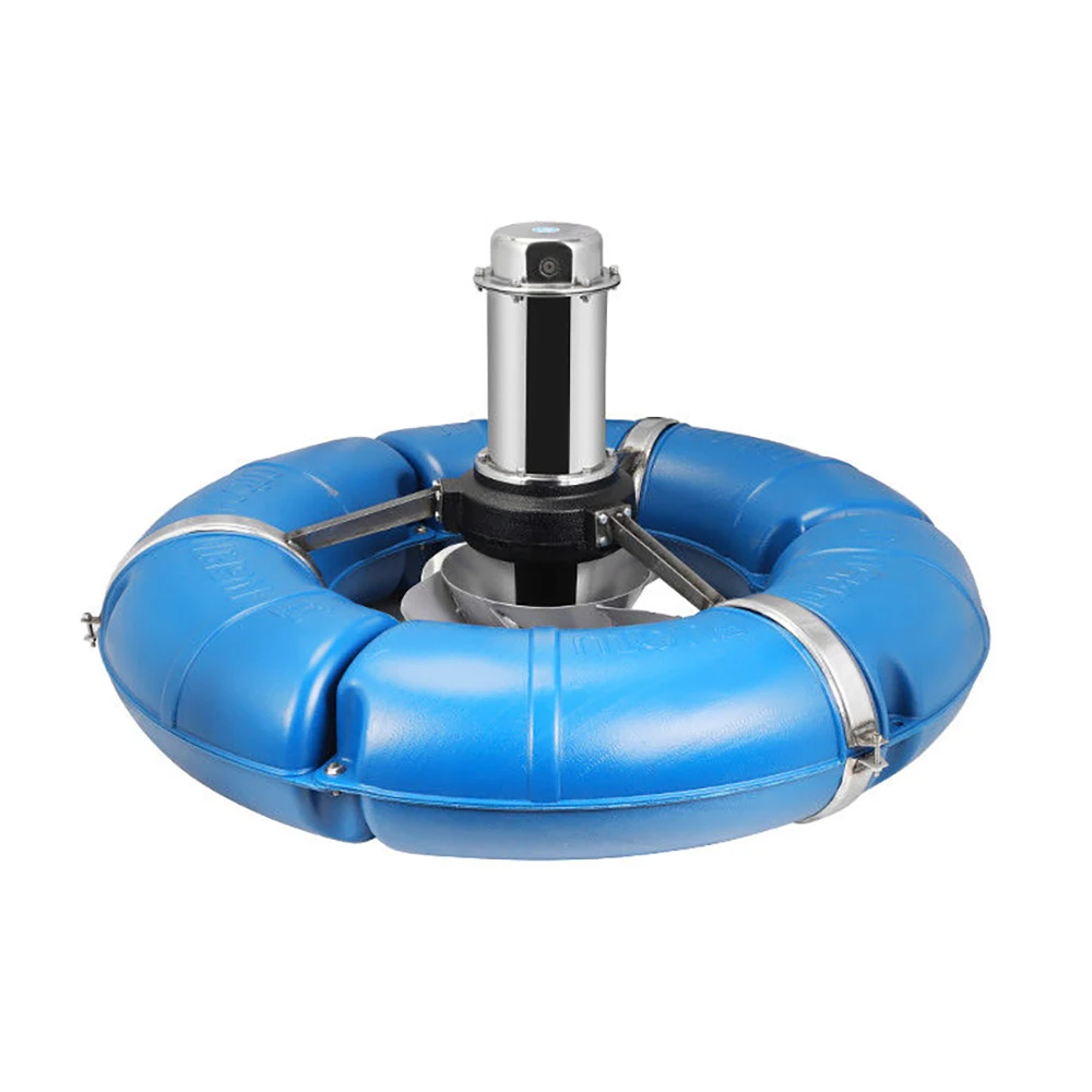 Wholesale Floating Fish Pond Aerator 2200W 3HP Iron Impeller Surge Wave AeratorDiffuser Aerator for Fish Farm with Solar