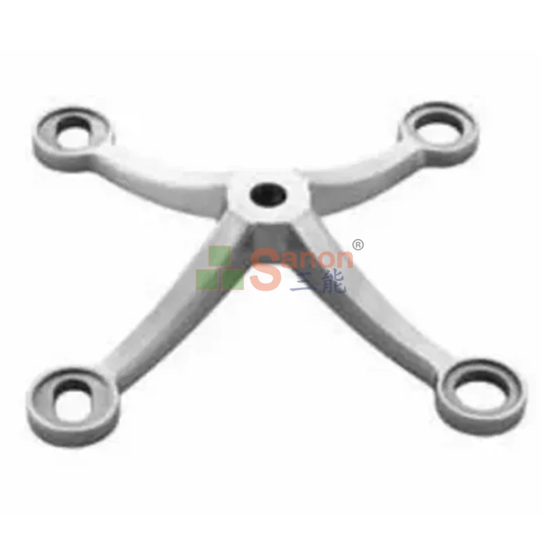 Factory Price 4 Arm Ways Stainless Steel Point Fixing Glass Curtain Walls Spider System