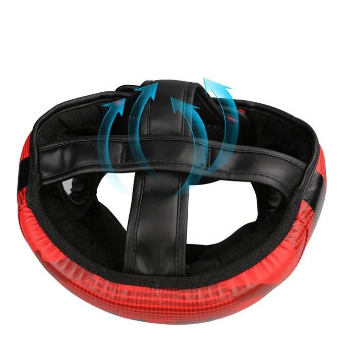 PU Boxing Headgear Gear Equipment Leather Boxing Safety Protect Manufactures Boxing Equipment Head Guard Helmet