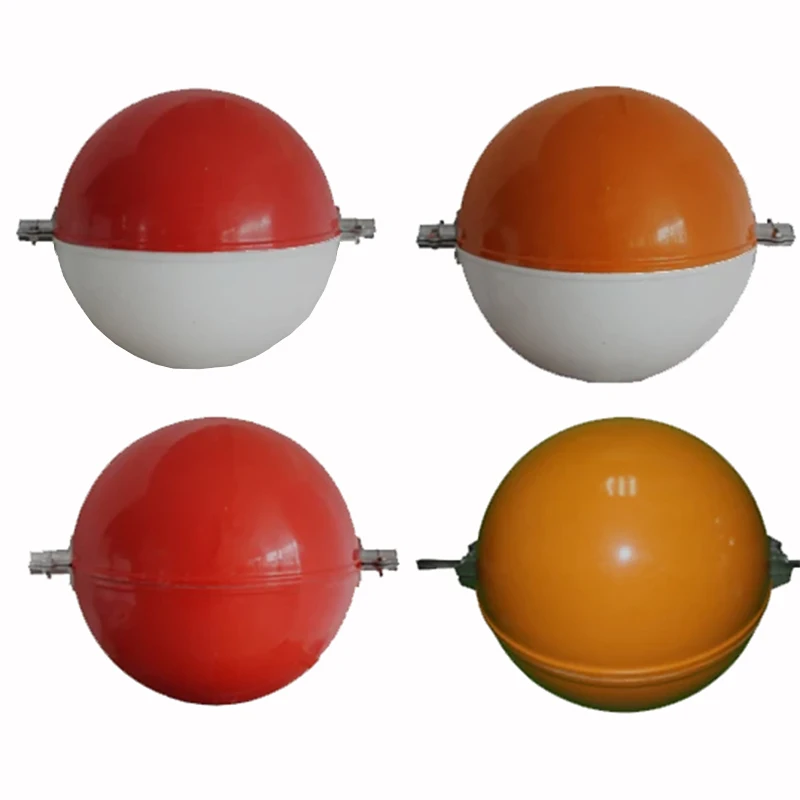 Solid fiberglass warning sphere customize diameter 600mm red color for 33kv transmission line