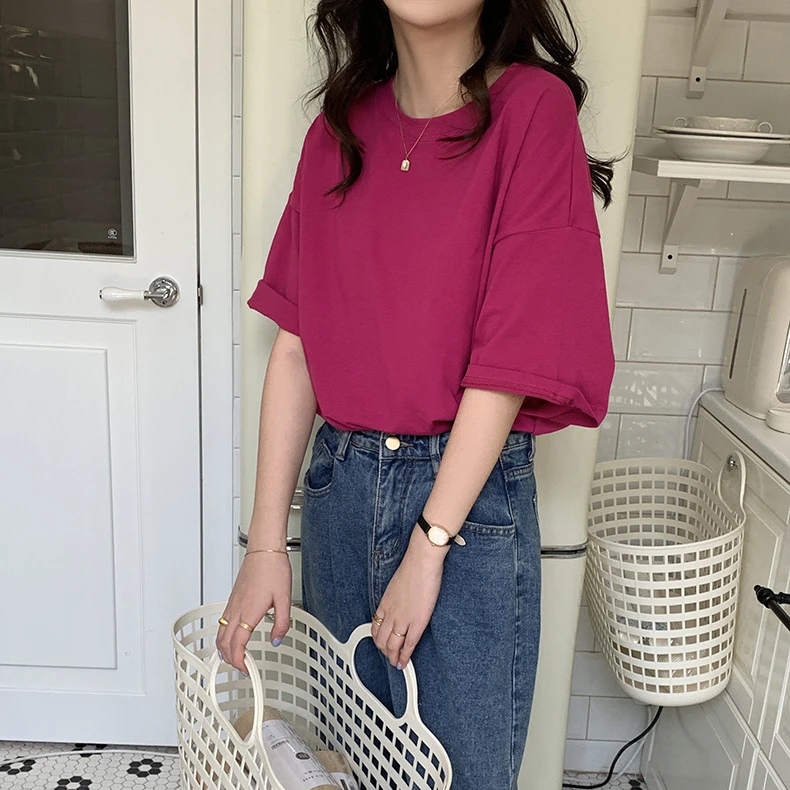 Best selling 100% cotton fashion custom logo t shirts for women