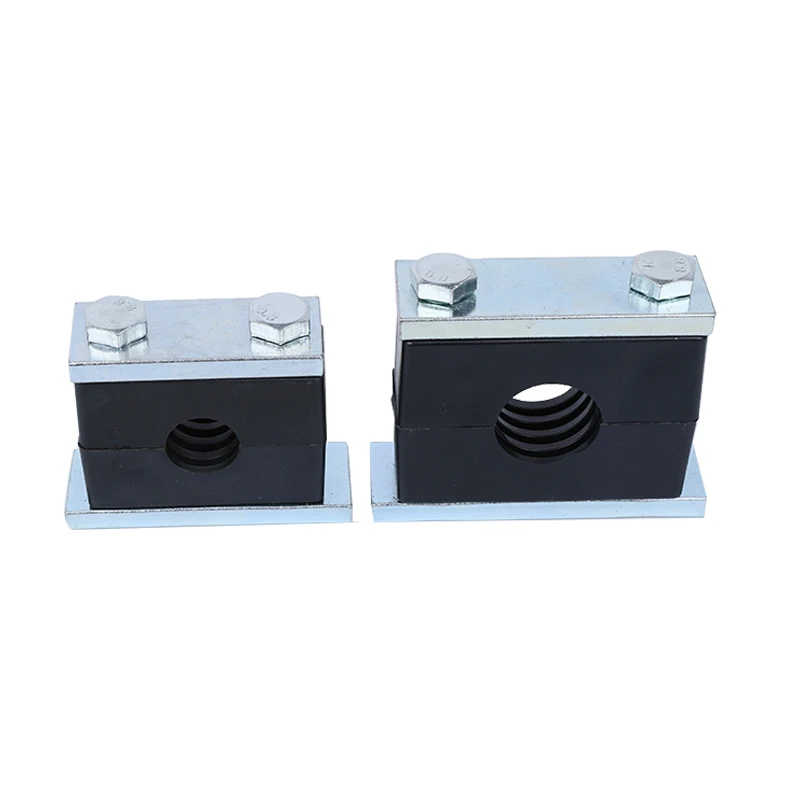 Custom Machined Nylon Two Ears Hose Clip Telescopic Tube Plastic Pipe Clamps for Large Bore