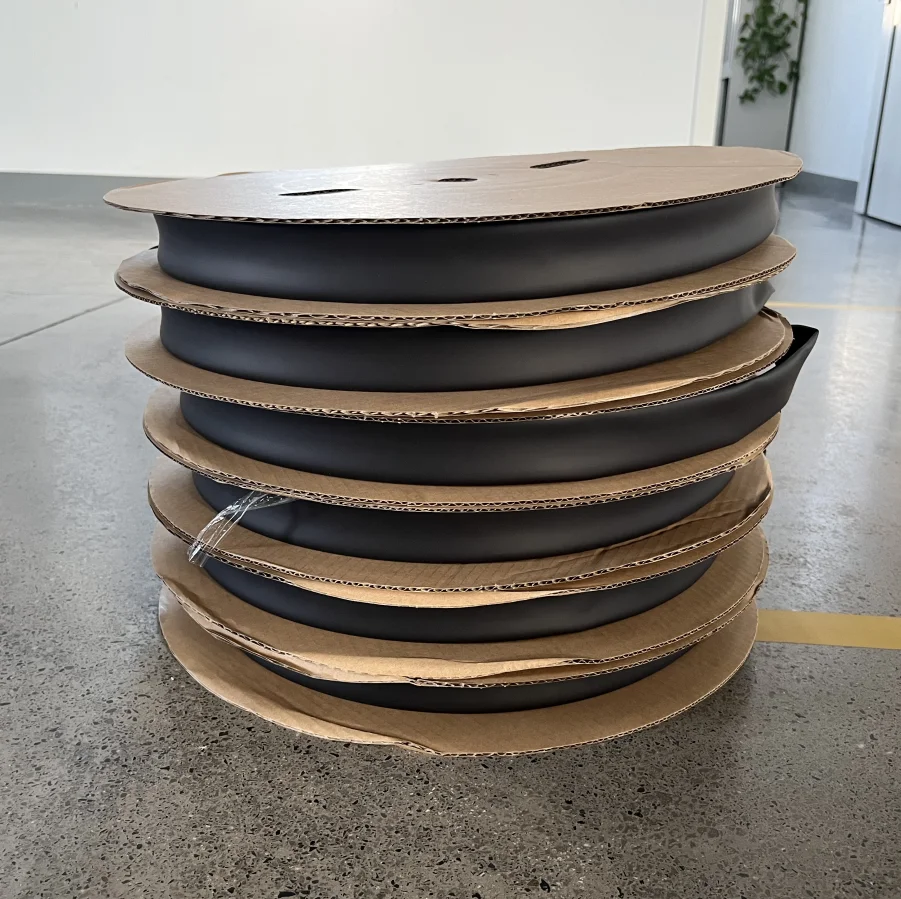 DEEM Black waterproof dual wall heatshrink with glue polyolefin heat shrink tubing for electrical insulation