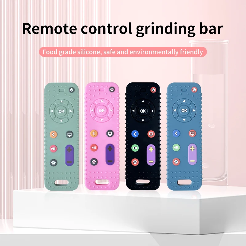 Custom BPA Free Food Grade Silicone Baby Teether Chew Toys Giraffe Teething Animal Toy for Kids