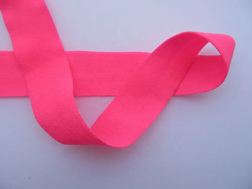 Hot sale custom colors 20mm lycra tape fold over elastic binding tape for down jacket