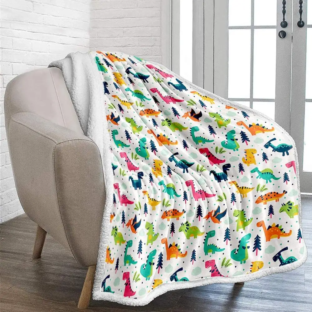 
Soft Fuzzy Reversible Microfiber Custom Printed Fleece Throw Blanket for Kids 